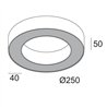 Delta Light SUPER-OH! XS 25 DIM8 Ceiling Lamp / Wall Lamp