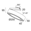 Delta Light SUPER-OH! XS PIVOT 25 DIM8 Plafondlamp