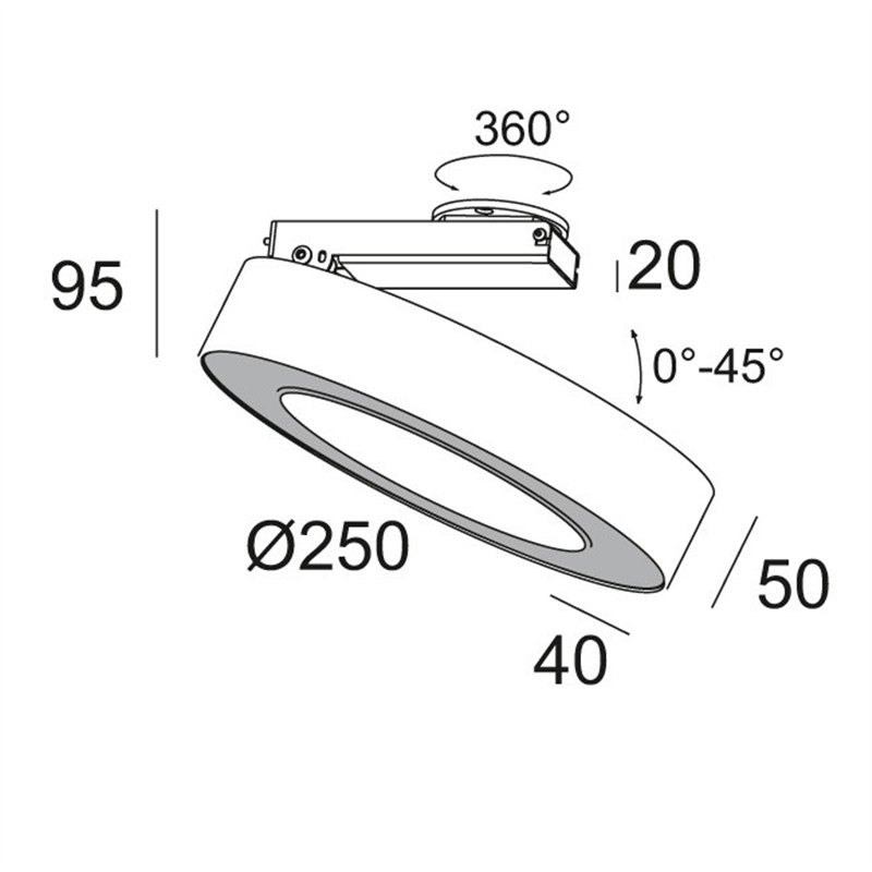 Delta Light SUPER-OH! XS PIVOT 25 DIM8 Plafondlamp