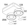 Delta Light TWEETER M ON 2 DIM8 Ceiling Lamp / Wall Lamp