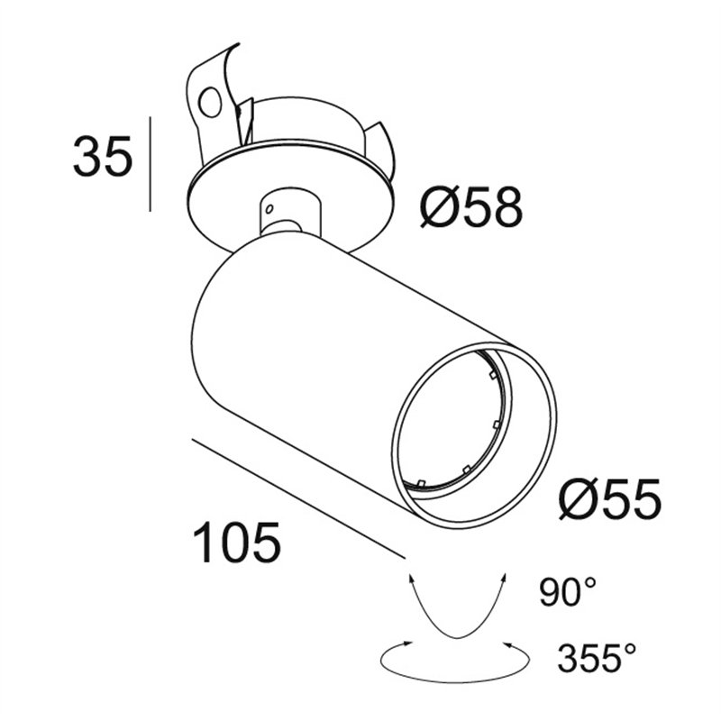 Delta Light SPYCO CLIP Hi Plafondlamp
