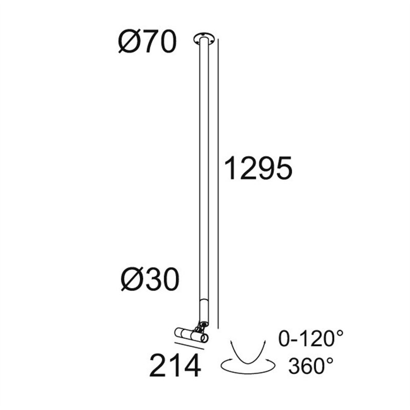 Delta Light XY180 S120 MINI Plafondlamp