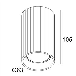 Delta Light HEDRA 62 ON Hi Ceiling lamp