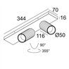 Delta Light HEDRA ON 2 DIM1 Ceiling Lamp / Wall Lamp