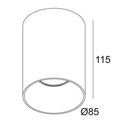Delta Light QOBY R Hi Ceiling lamp