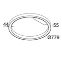 Delta Light SUPER-OH! SLIM 80 SBL DOWN Plafondlamp