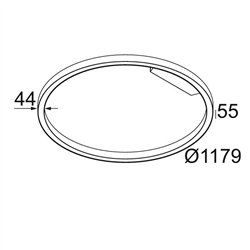 Delta Light SUPER-OH! SLIM 120 SBL DOWN Ceiling lamp