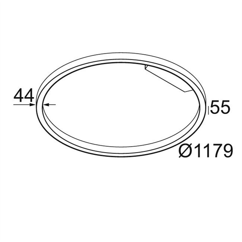 Delta Light SUPER-OH! SLIM 120 SBL DOWN Plafondlamp