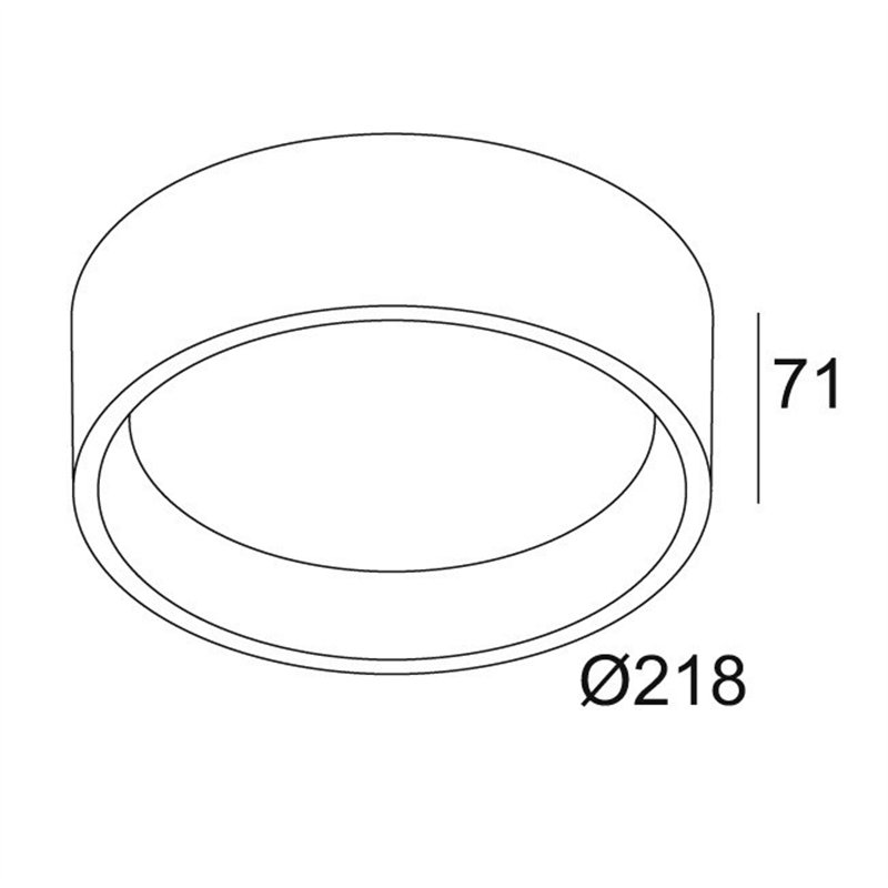 Delta Light DIRO SBL L ON Plafondlamp