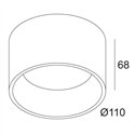 Delta Light DIRO SBL S ON IP Plafondlamp