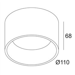 Delta Light DIRO SBL S ON IP Ceiling lamp