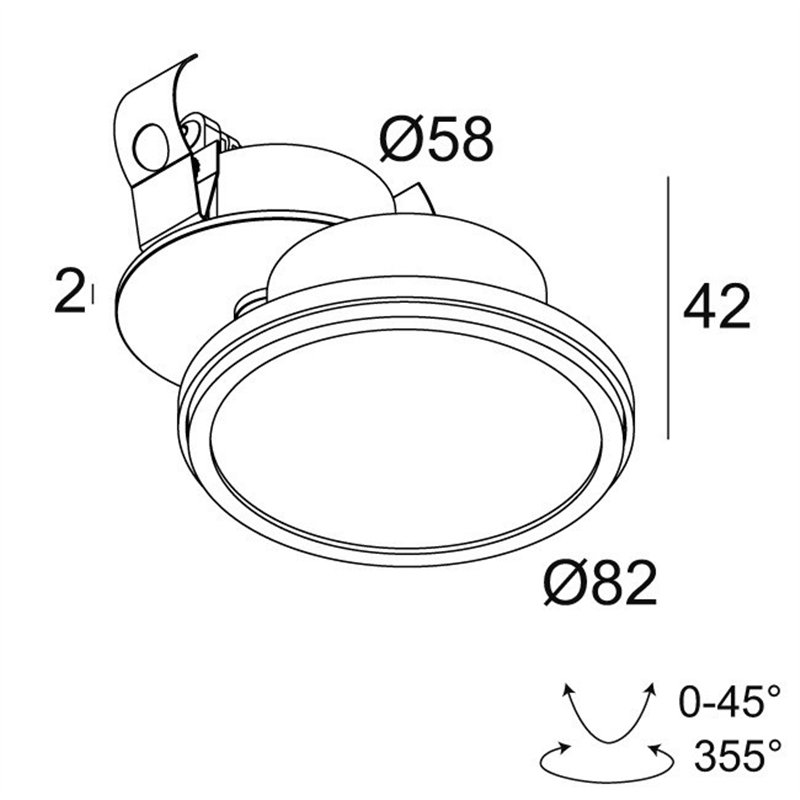 Delta Light HALOSCAN CLIP HP Plafondlamp