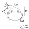 Delta Light HALOSCAN CLIP HP SOFT Ceiling lamp