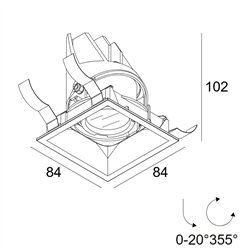 Delta Light ENTERO SQ-S X TW Built in spot