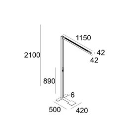 Delta Light INFORM 40 SQ F1 T DOWN-UP Floor lamp