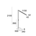 Delta Light INFORM 40 SQ F1 U PDS DOWN-UP TW Staanlamp