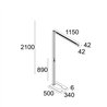 Delta Light INFORM 40 SQ F1 U PDS DOWN-UP TW Floor lamp