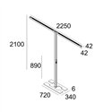 Delta Light INFORM 40 SQ F2 H PDS DOWN-UP TW Staanlamp