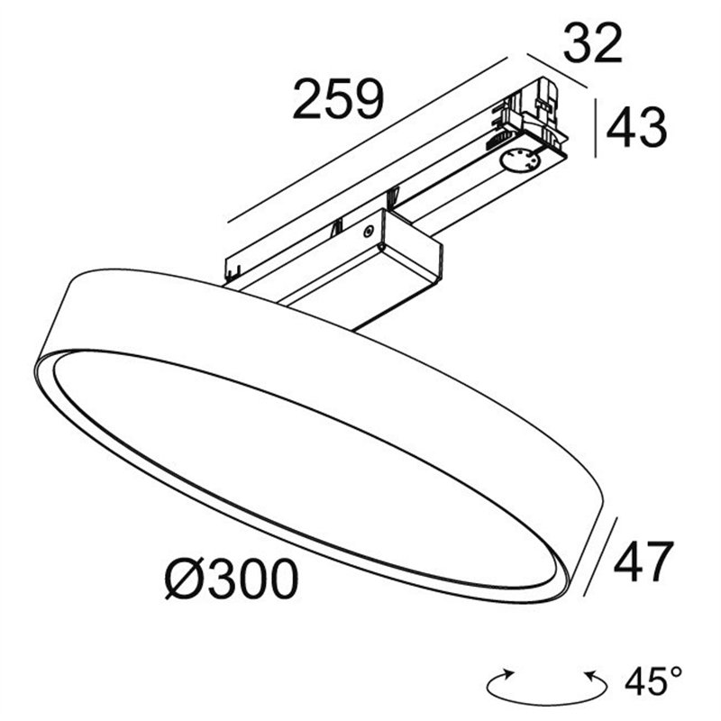 Delta Light MULTINOVA 30 PIVOT PRISM ADM Trackverlichting
