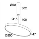 Delta Light MULTINOVA 55 OK 400 Plafondlamp