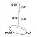 Delta Light MULTINOVA 55 OK 800 Plafondlamp