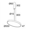 Delta Light MULTINOVA 55 OK 800 PRISM Ceiling lamp