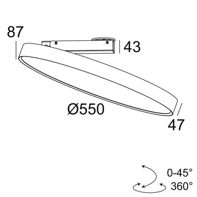 Delta Light MULTINOVA 55 PIVOT PRISM Plafondlamp