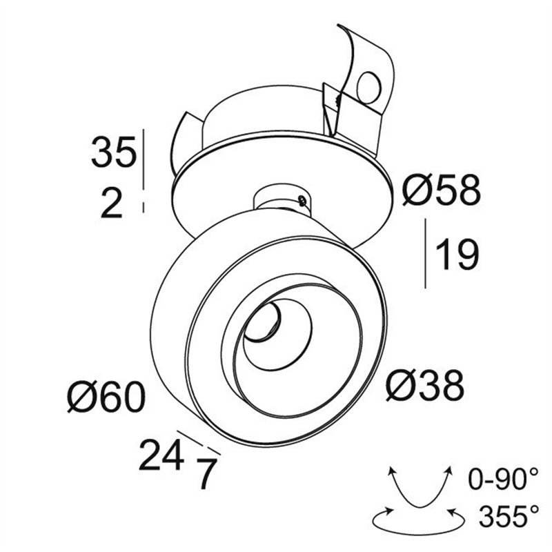 Delta Light ODRON CLIP/41 Plafondlamp