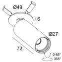 Delta Light SPY 27 CLIP Plafondlamp