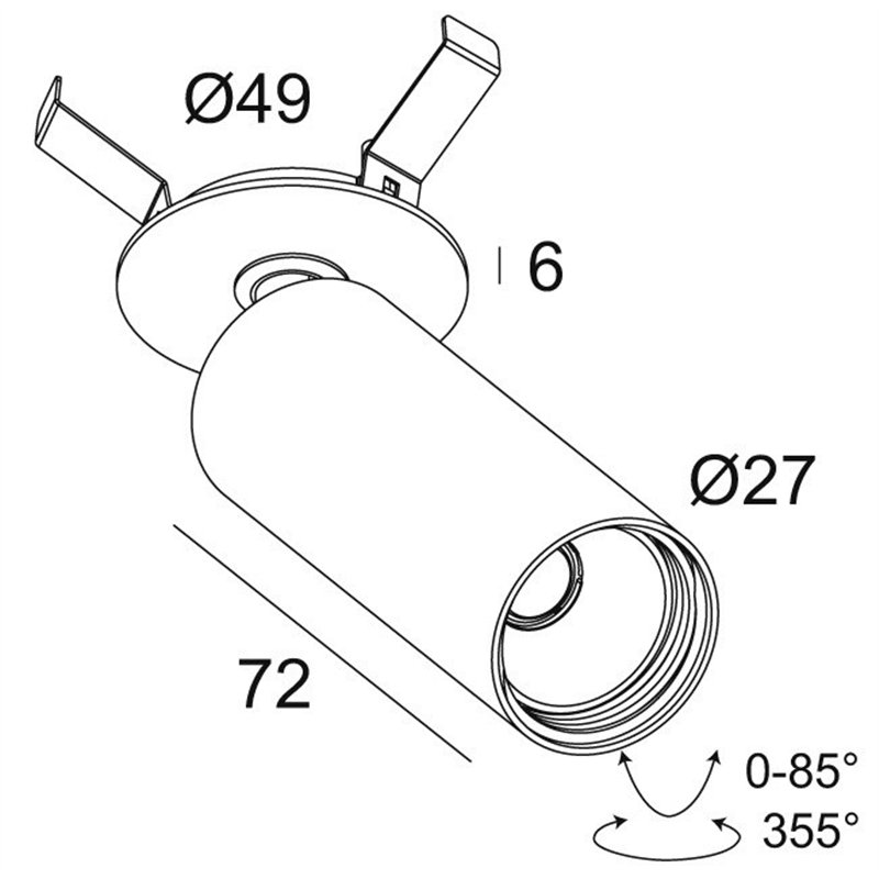 Delta Light SPY 27 CLIP Plafondlamp
