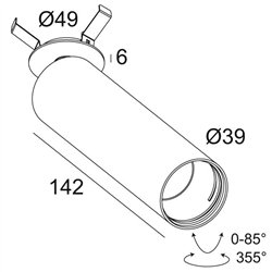 Delta Light SPY 39 L CLIP Ceiling lamp