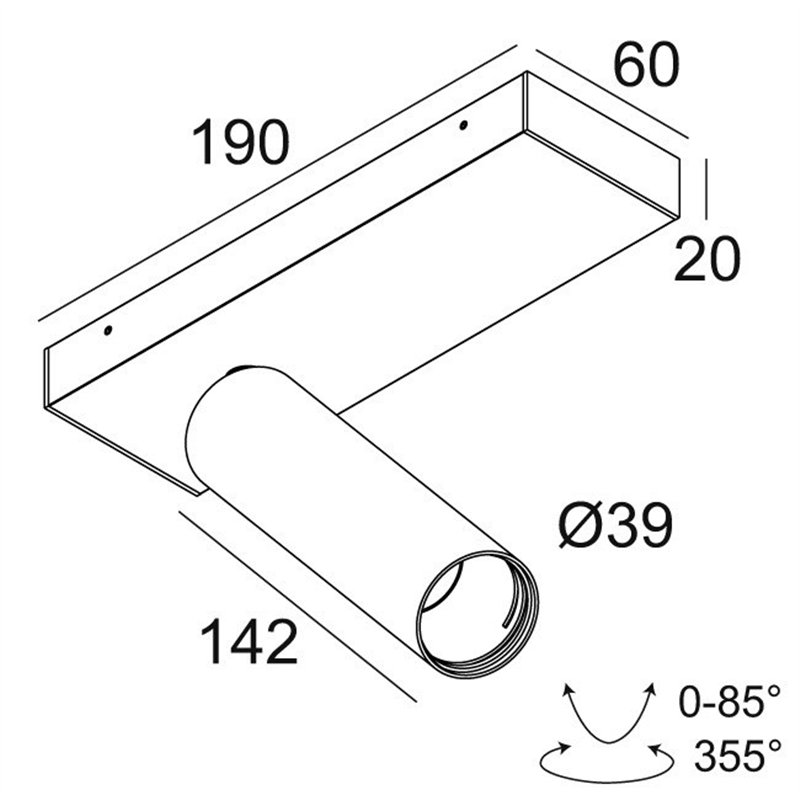Delta Light SPY 39 L ON 1 DIM8 Plafondlamp