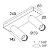 Delta Light SPY 39 L ON 2 DIM8 Ceiling lamp