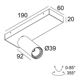 Delta Light SPY 39 ON 1 DIM8 Ceiling lamp