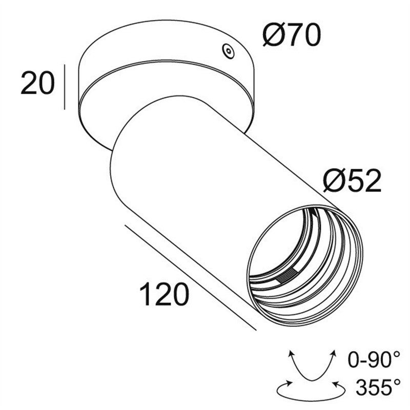 Delta Light SPY 52 ON Plafondlamp