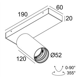 Delta Light SPY 52 ON 1 SOFT DIM8 Ceiling lamp
