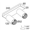 Delta Light SPY 52 ON 2 SOFT DIM8 Ceiling lamp
