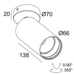 Delta Light SPY 66 ON Ceiling lamp