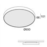 Delta Light SUPERNOVA FLAT 65 Ceiling lamp / Suspension lamp