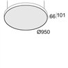 Delta Light SUPERNOVA FLAT 95 DOWN-UP Ceiling lamp / Suspension lamp