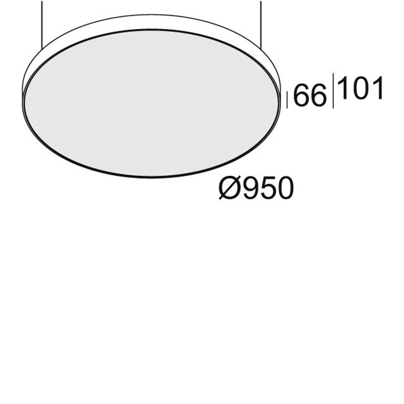 Delta Light SUPERNOVA FLAT 95 PRISMATIC DOWN-UP Plafondlamp / Hanglamp