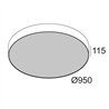 Delta Light SUPERNOVA LINE 95 TW Ceiling lamp / Suspension lamp