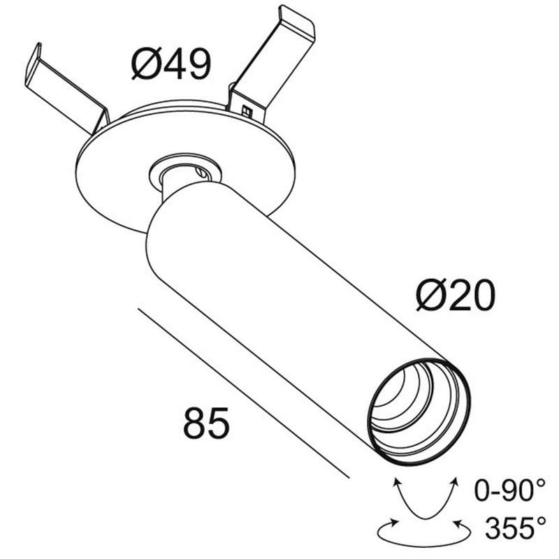 Delta Light UHO CLIP Plafondlamp