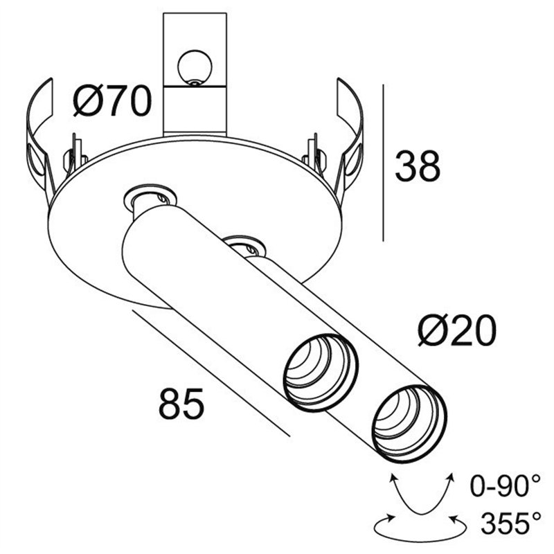 Delta Light UHO CLIP 2 Plafondlamp