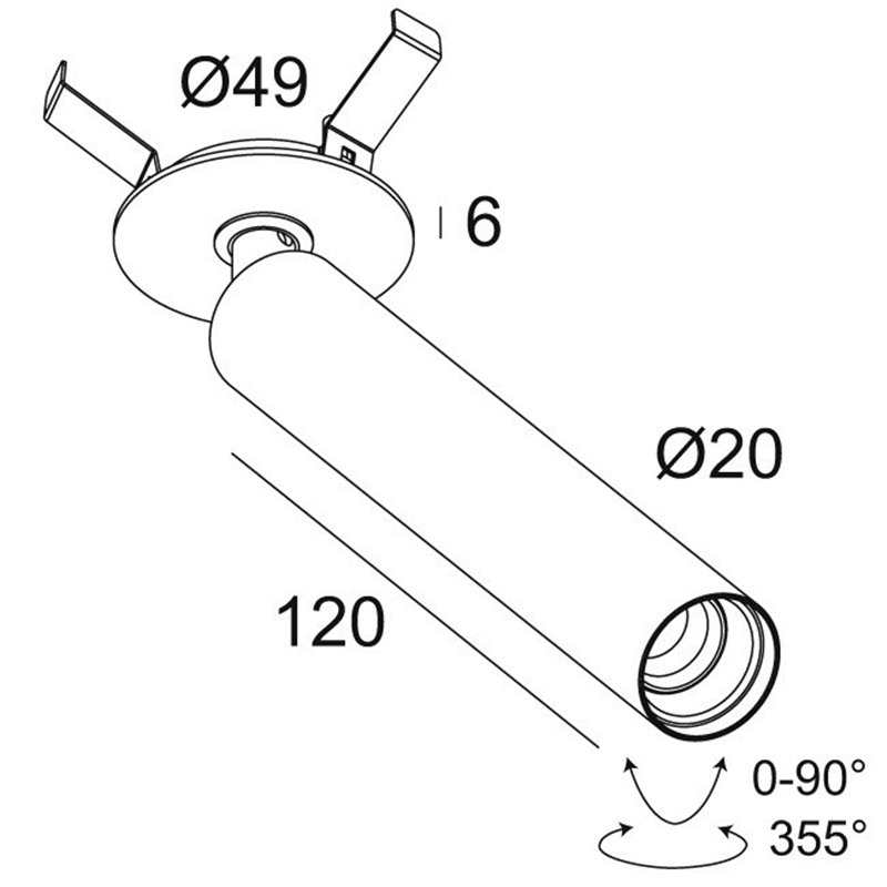 Delta Light UHO L CLIP Plafondlamp