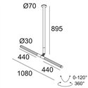 Delta Light XY180 S82 Plafondlamp