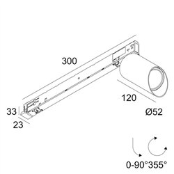 Delta Light SPY 52 WALLWASH Ceiling lamp