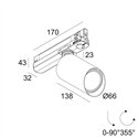 Delta Light SPY 66 WALLWASH 927 ADM Plafondlamp