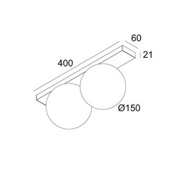 Delta Light OONO ON 2 Ceiling lamp / Wall lamp