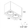 Delta Light Minigrid 67 On 245 ceiling lamp